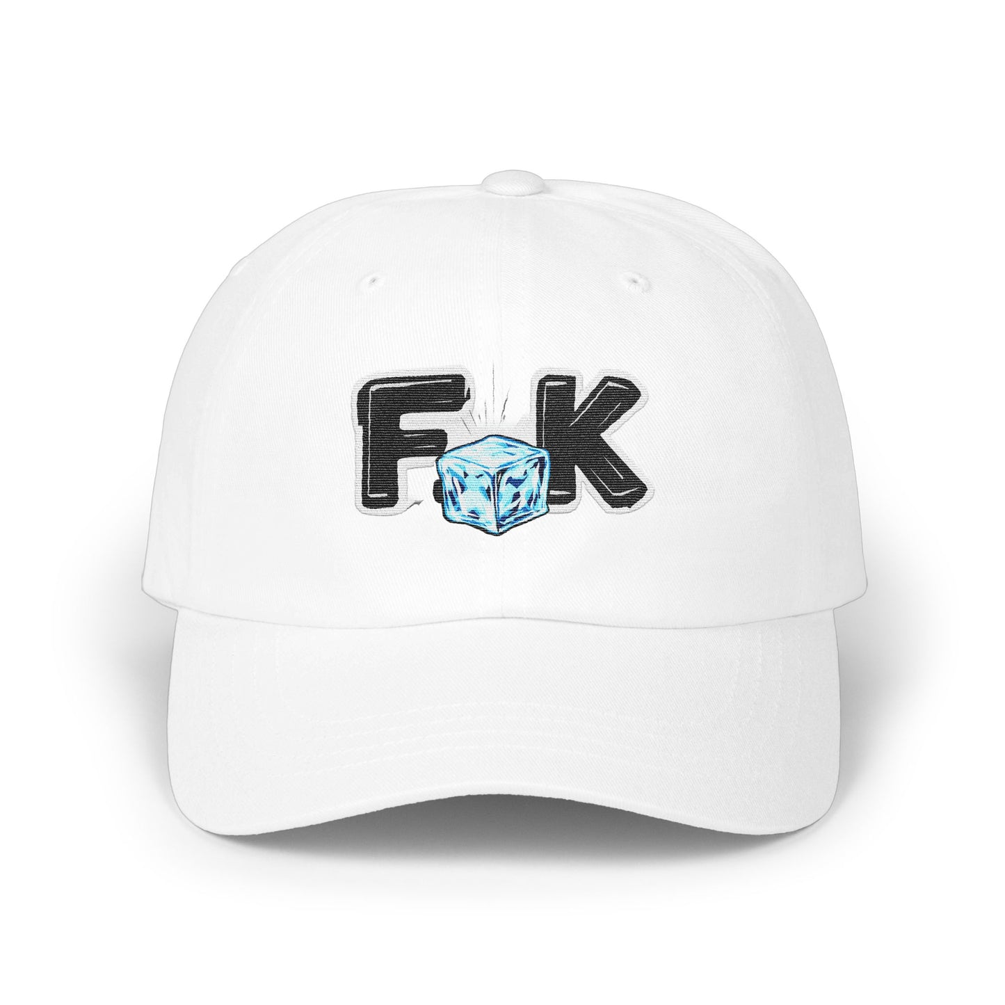 F K White Hat with Ice Cube Patch baseball cap product