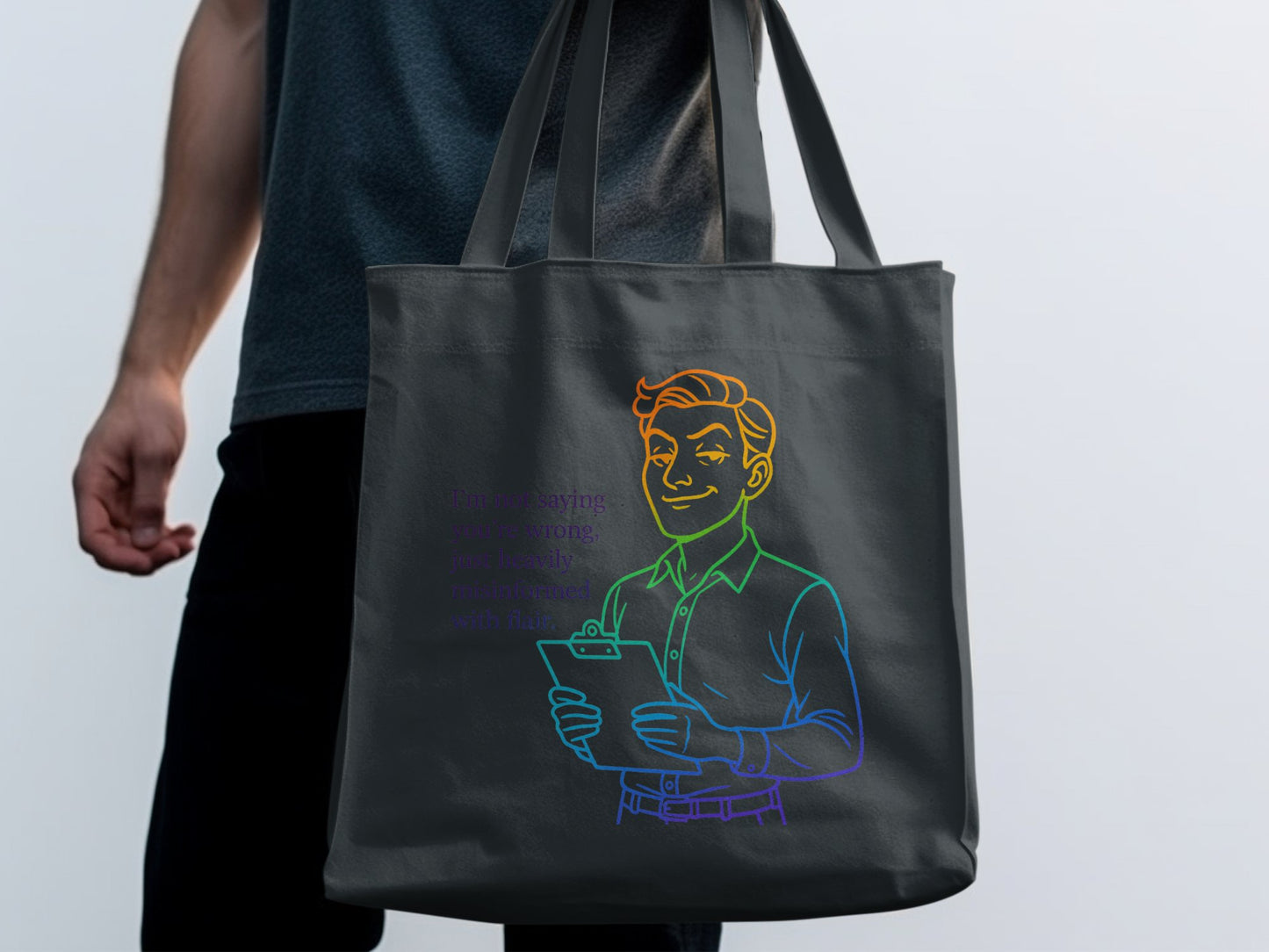 Colorful Character Design Tote Bag Product