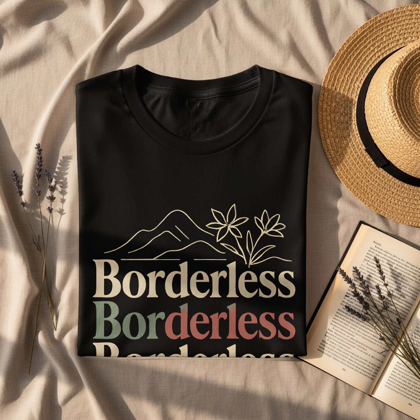 Borderless Mountain Graphic Tee Shirt product type