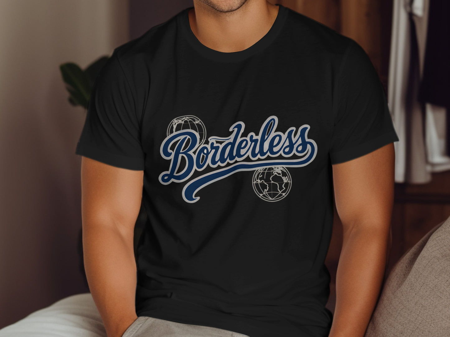 Borderless Graphic T-Shirt Trendy Stylish Apparel product type