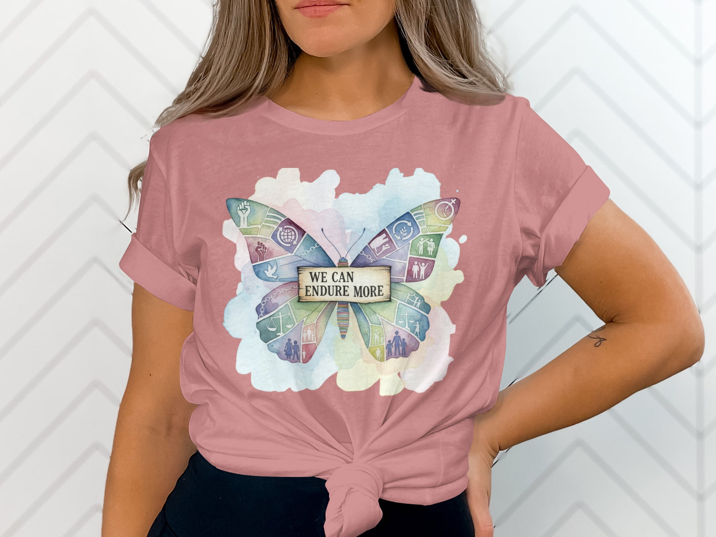 Motivational Butterfly We Can Endure More T-Shirt product