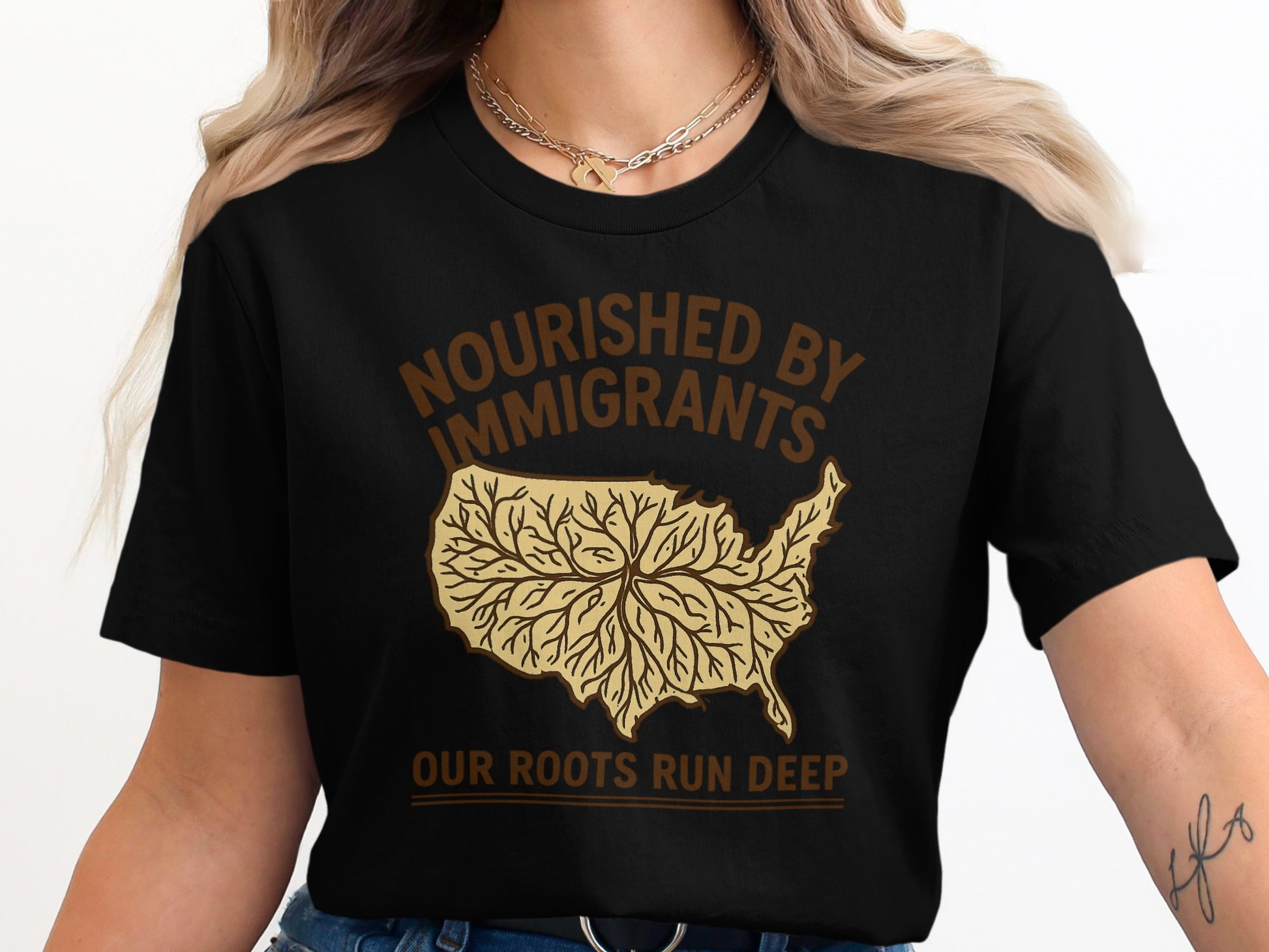 Nourished By Immigrants Our Roots Run Deep product type