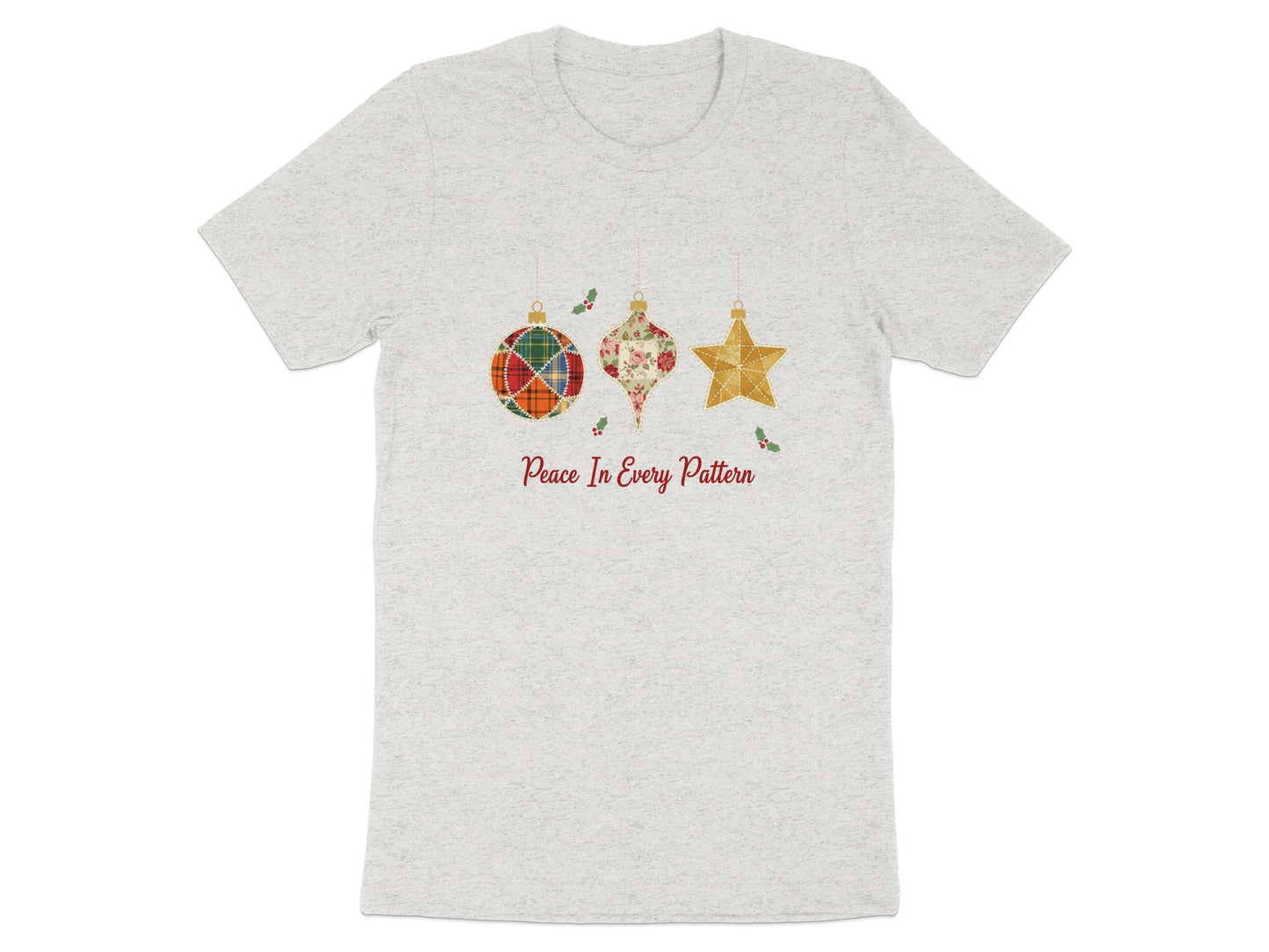 Festive Ornaments With Peace In Every Pattern T-shirt