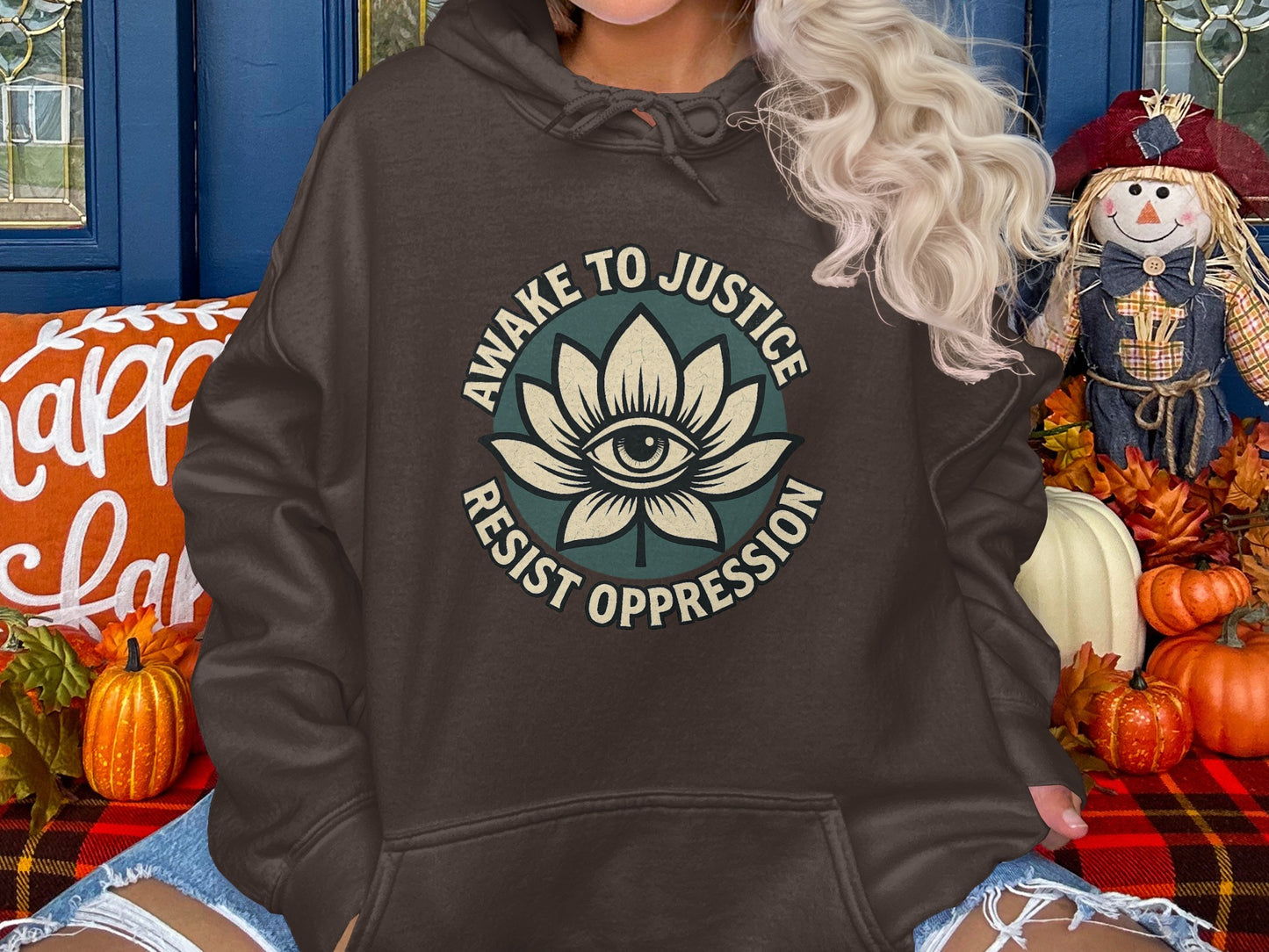 Awake to Justice Resist Oppression Graphic Hoodie product