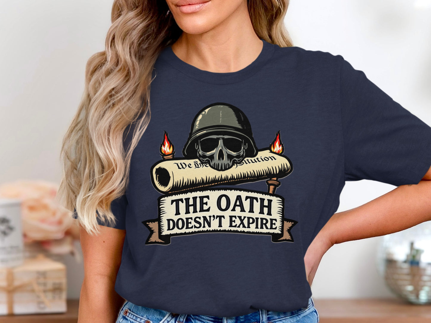 The Oath Doesn't Expire Graphic Skull T-Shirt