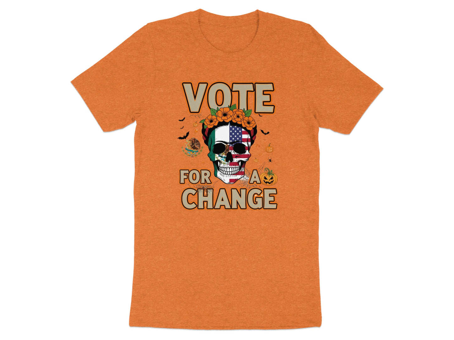 Vote for a Change Halloween Skull T-shirt product type