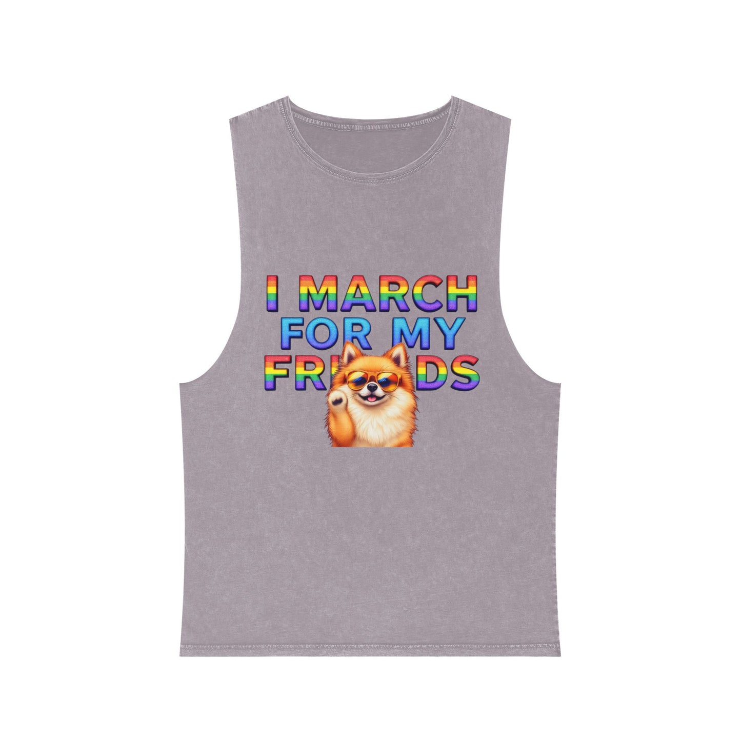 Pride Graphic Tank Top - I March for My Friends