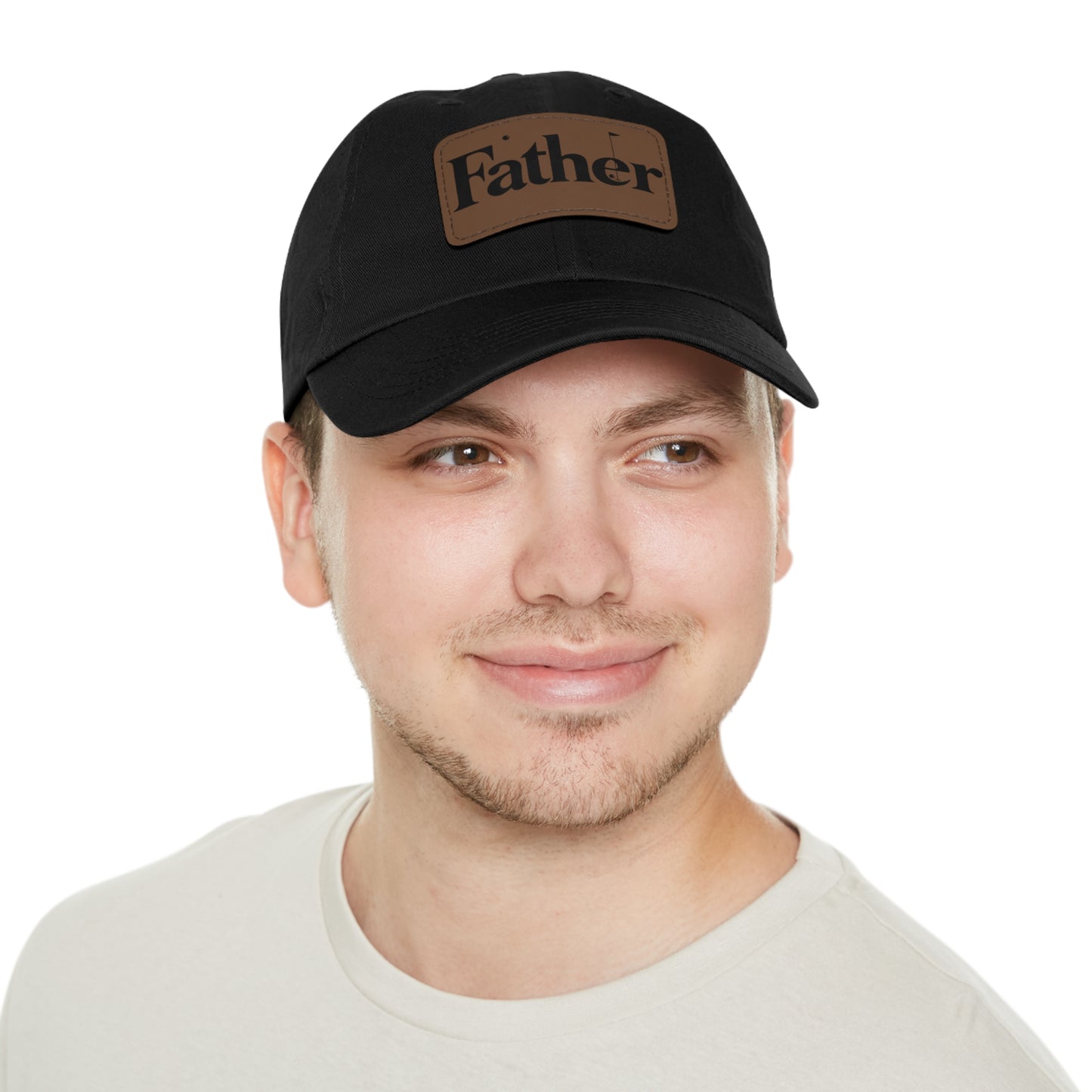 Stylish Father Dad Hat with Leather Patch - Perfect Gift for Dads