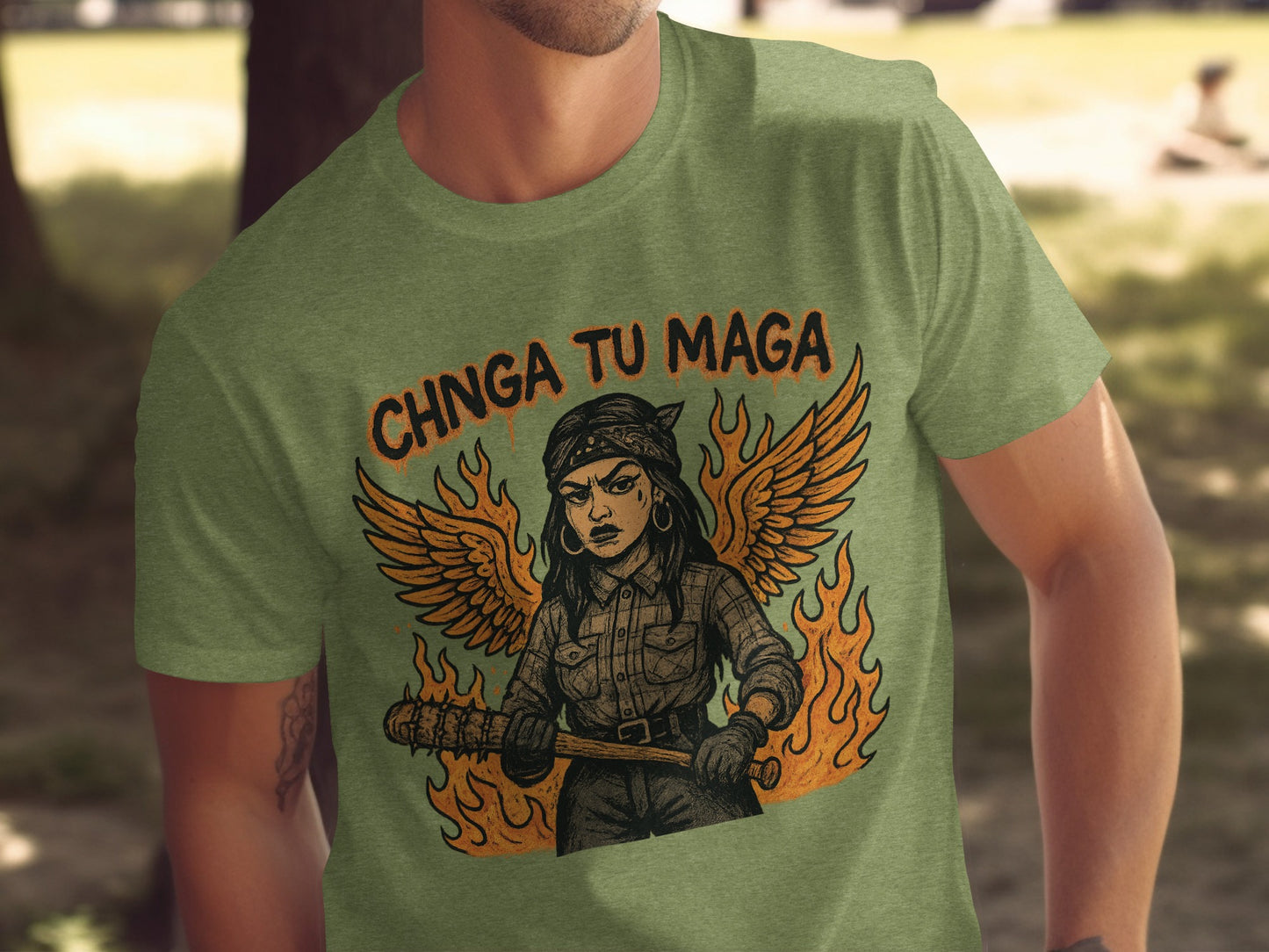 Chinga Tu Maga Statement Graphic T-shirt product type