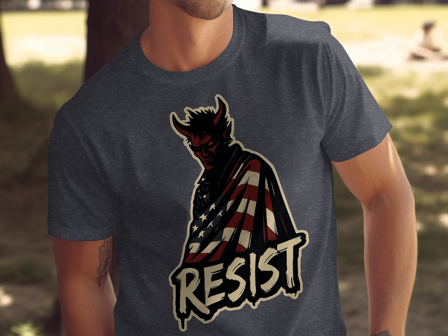 Patriotic Demonic Resist Graphic Tee shirt product type