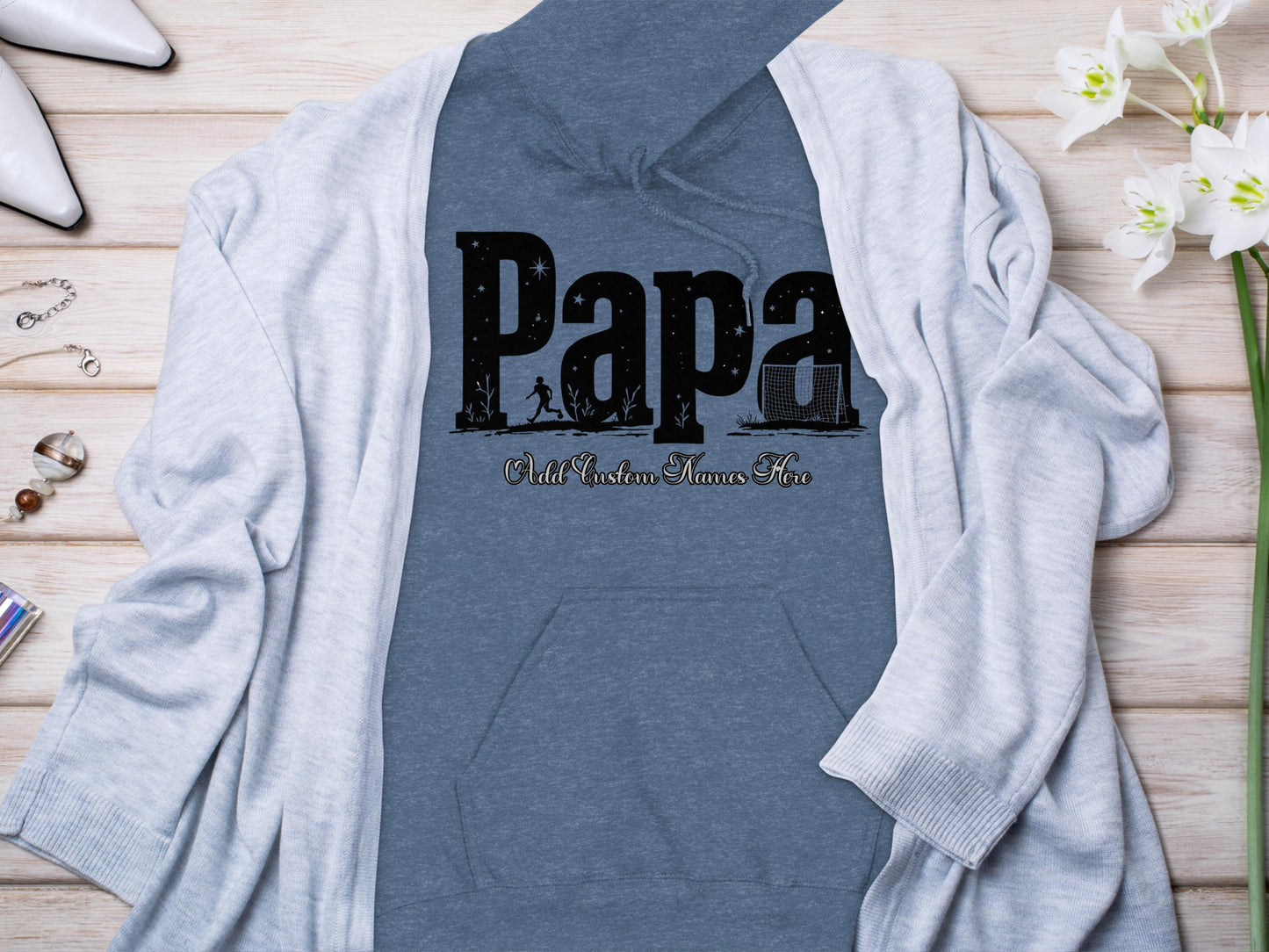 Papa Old Custom Names Here Hoodie product