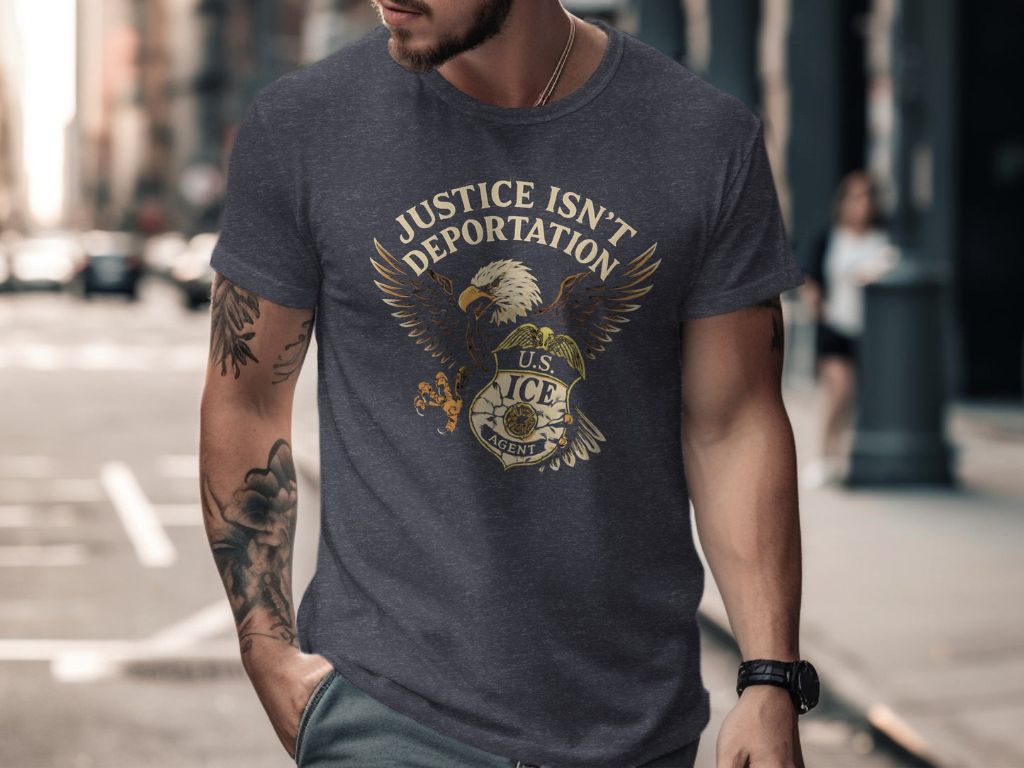 Justice Isn't Deportation U.S. ICE Agent T-Shirt product