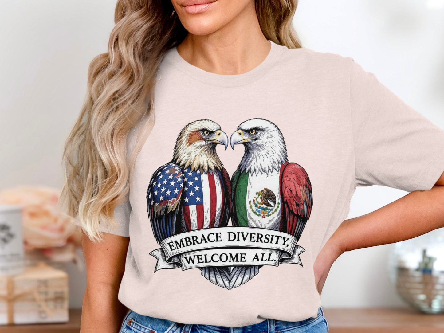Embrace Diversity Welcome All Graphic T-Shirt product