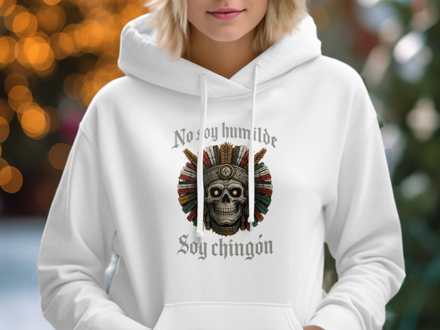 Traditional Warrior Skull Design Hoodie product