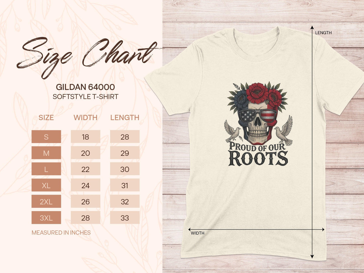 Proud of Our Roots Skull T-Shirt product type