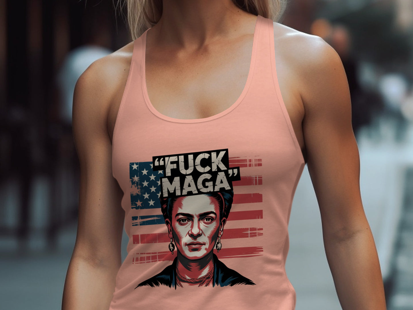 Fuck Maga Graphic Print Tank Top product type