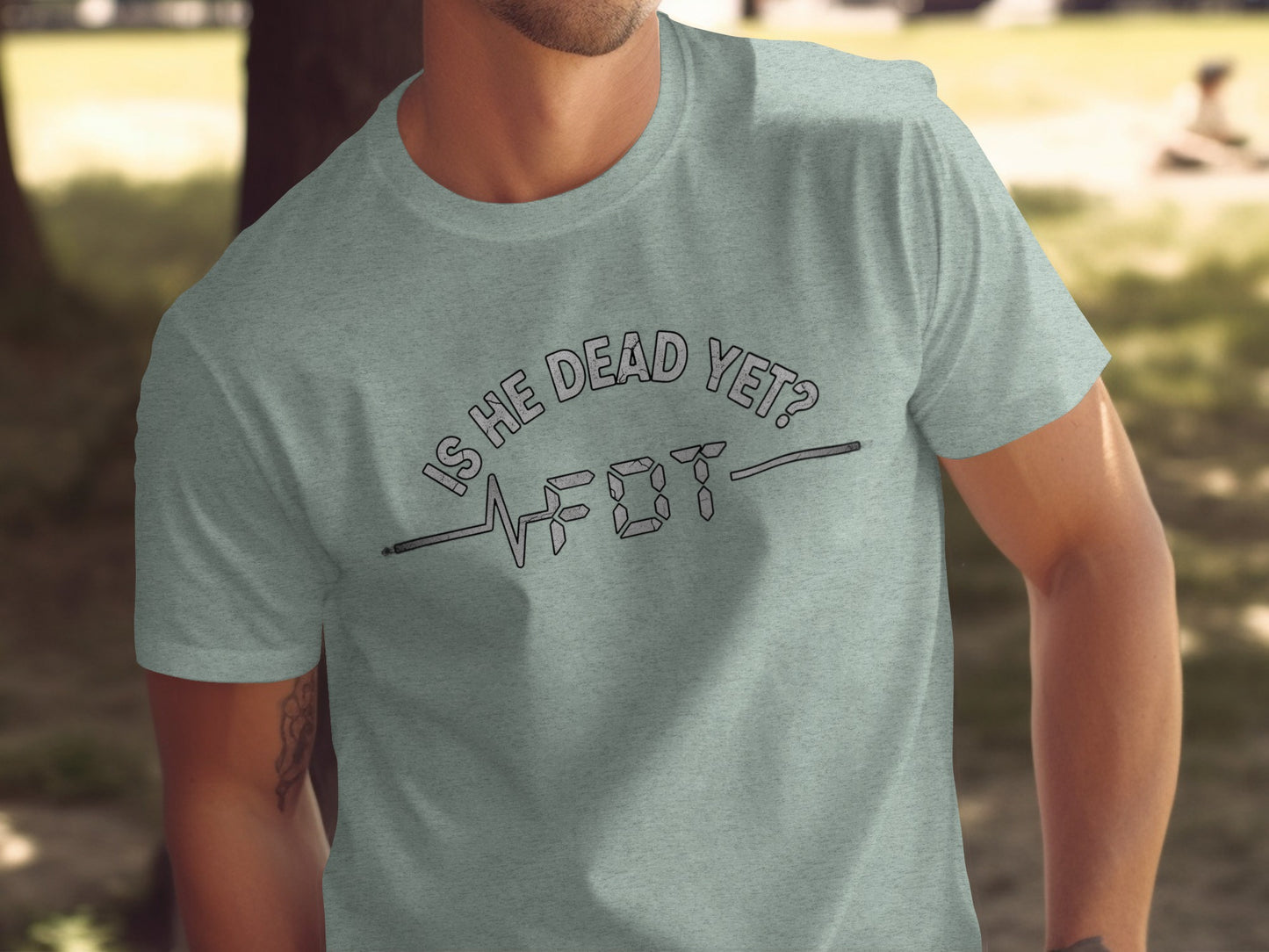 Is He Dead Yet WOT Graphic T-Shirt product