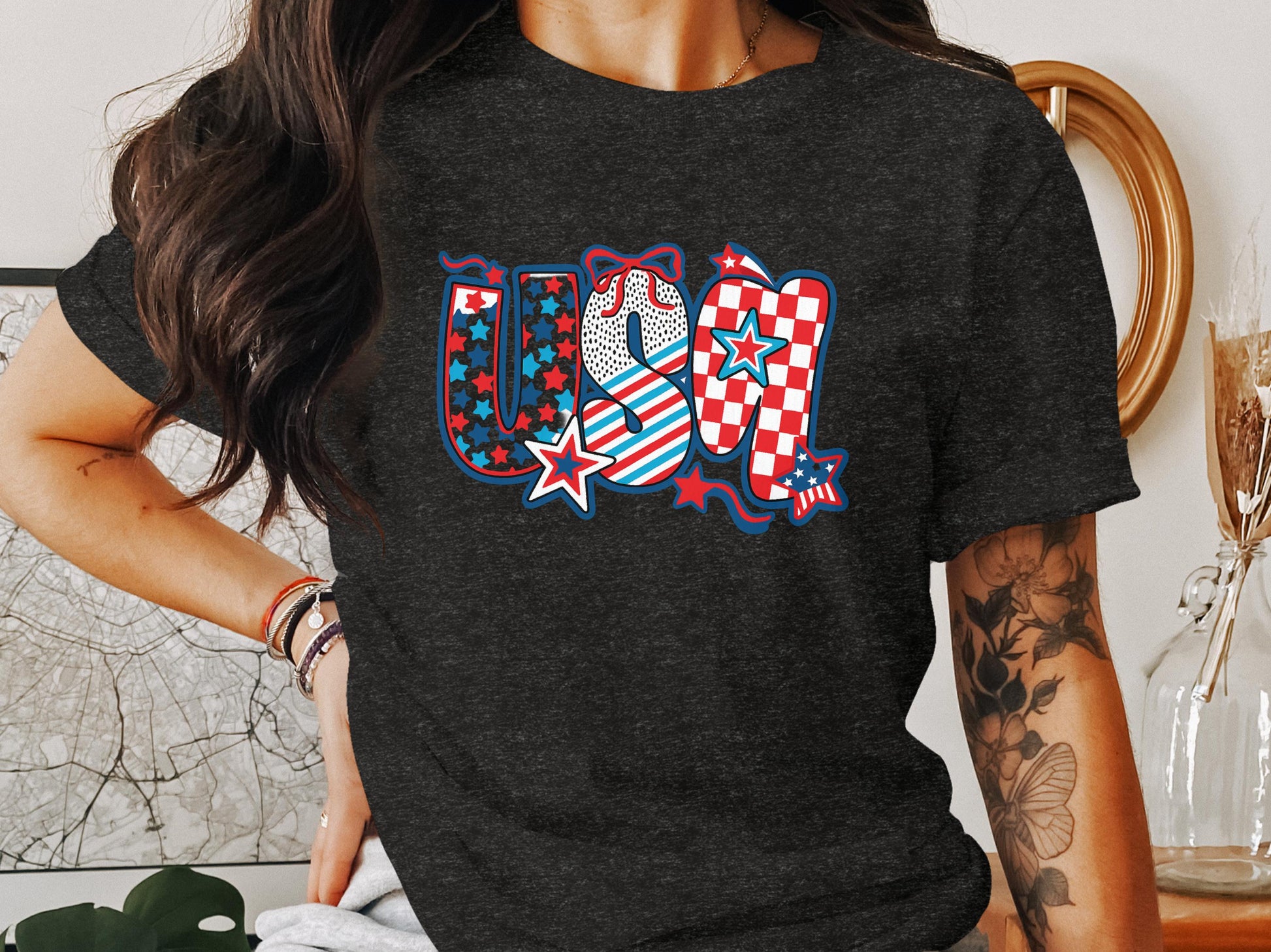 Patriotic USA Graphic Tee Shirt for American Pride product