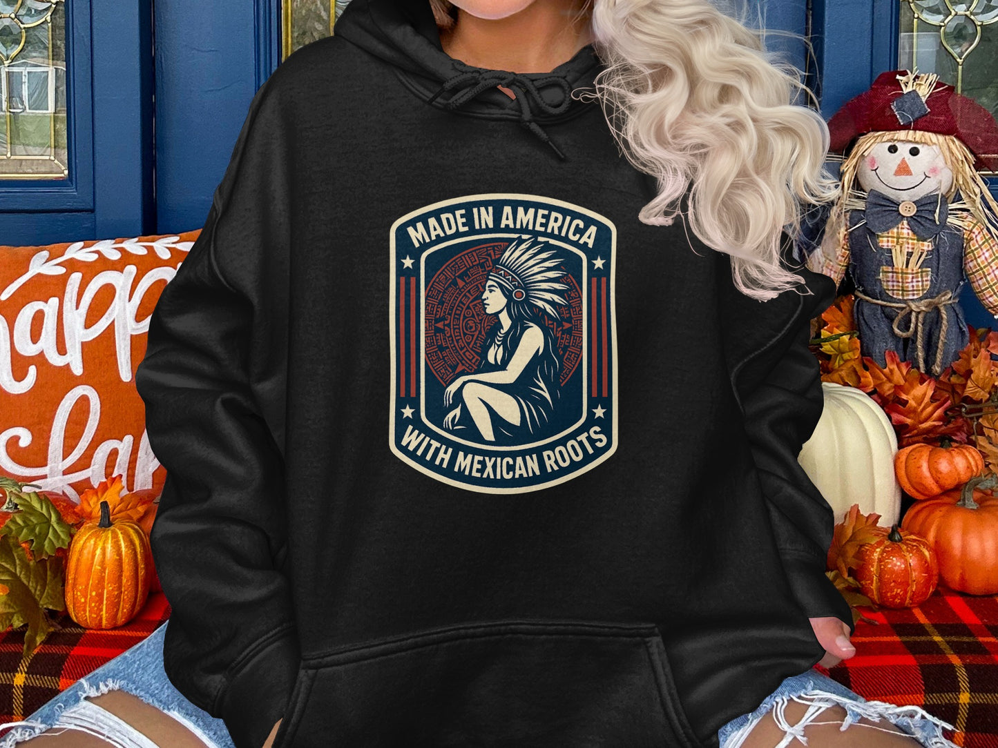 Made in America with Mexican Roots hoodie product type