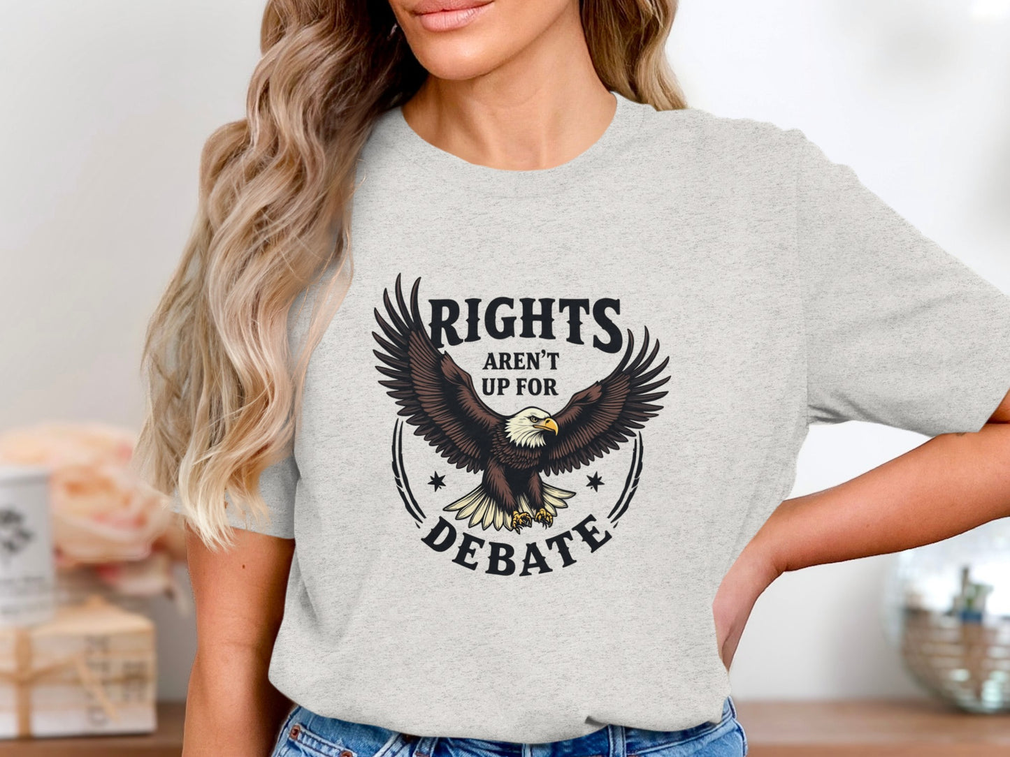 Rights Aren't Up For Debate Eagle Graphic T-shirt product