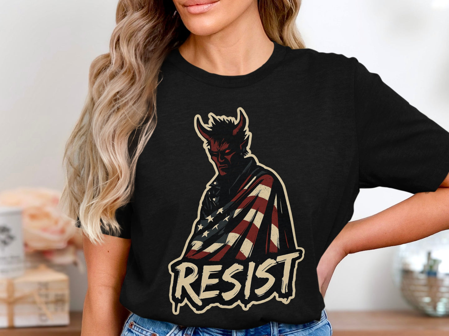 Patriotic Devil Resist Graphic Tee T-shirt product type