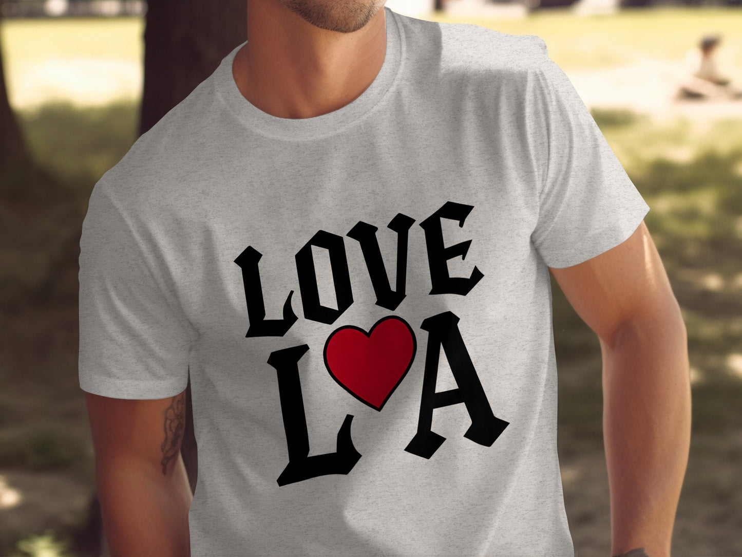 Love LA Heart Design Graphic T-Shirt product type