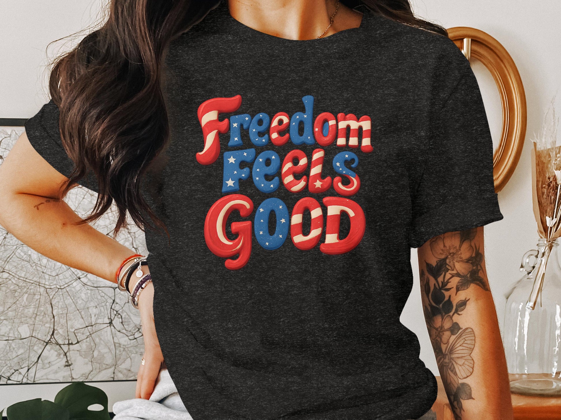 Freedom Feels Good Graphic T-Shirt Product