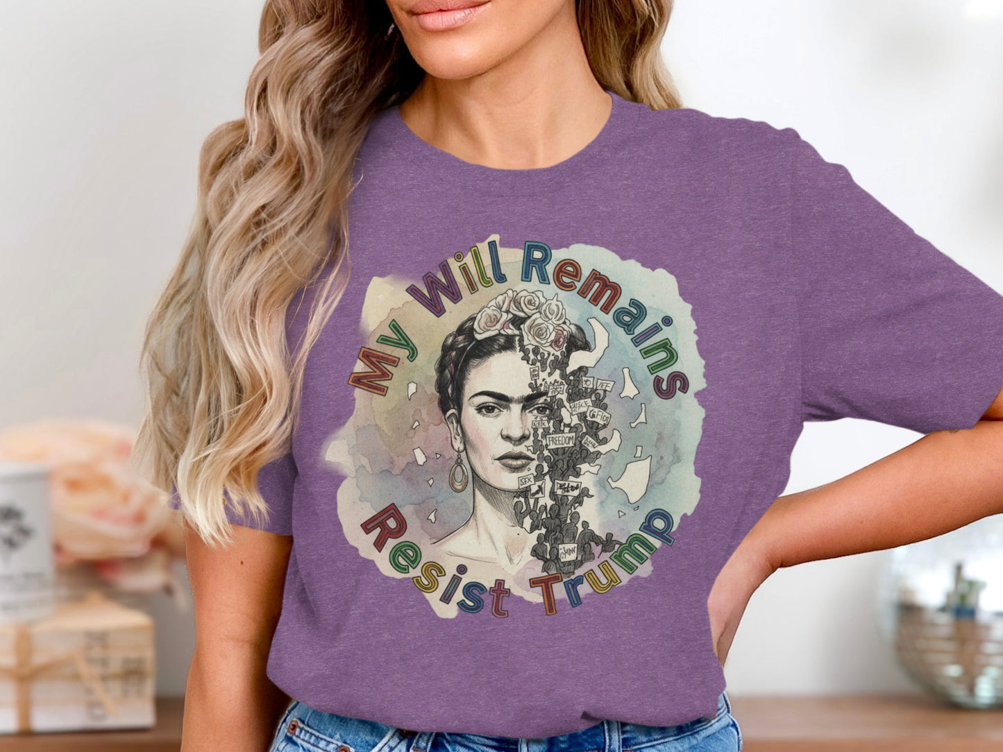 My Will Remains Resist Trump Graphic T-Shirt product