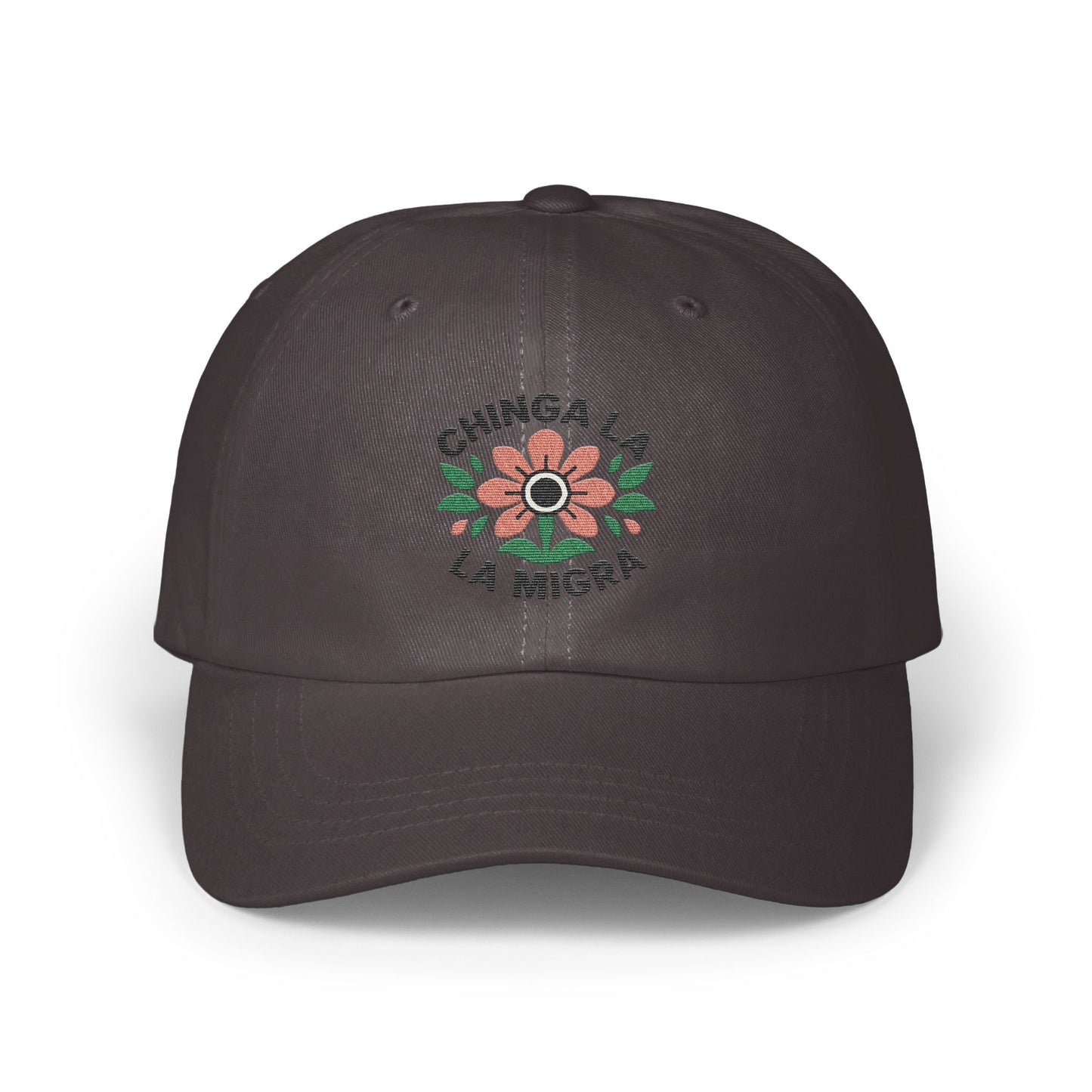 Chinga La Migra Embroidered Black Baseball Cap product