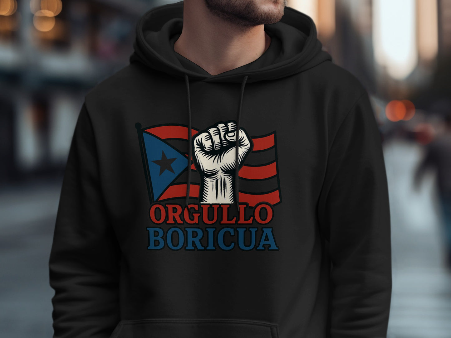 Orgullo Boricua Flag Design Hoodie product