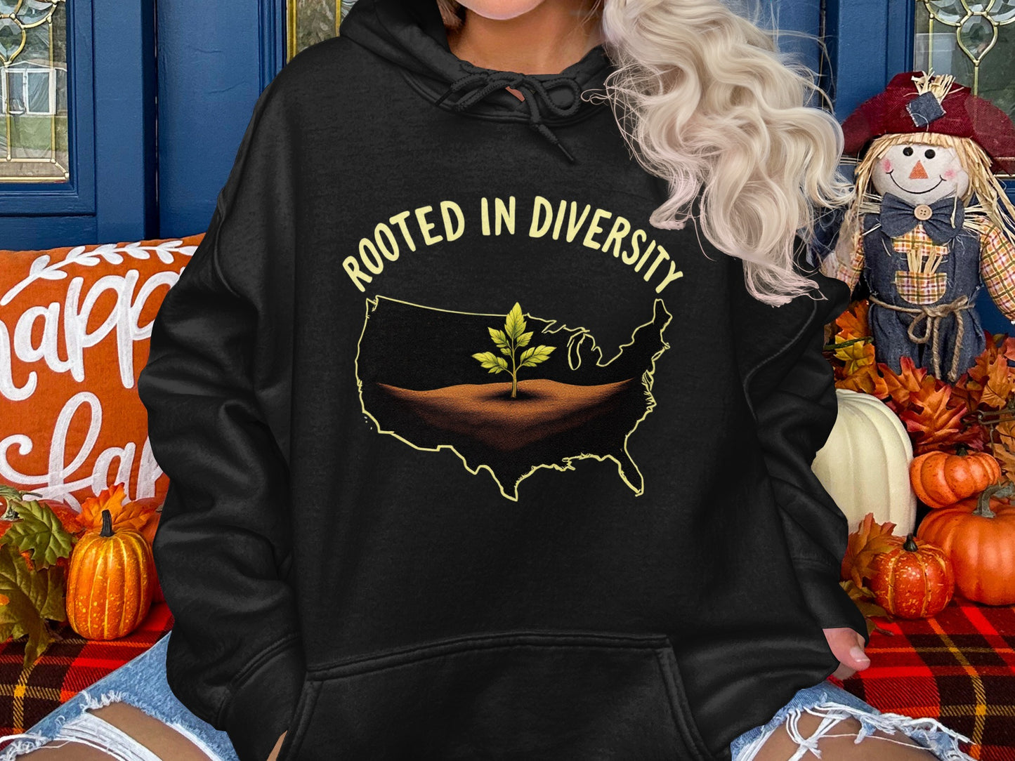Rooted In Diversity Graphic Design Hoodie product type