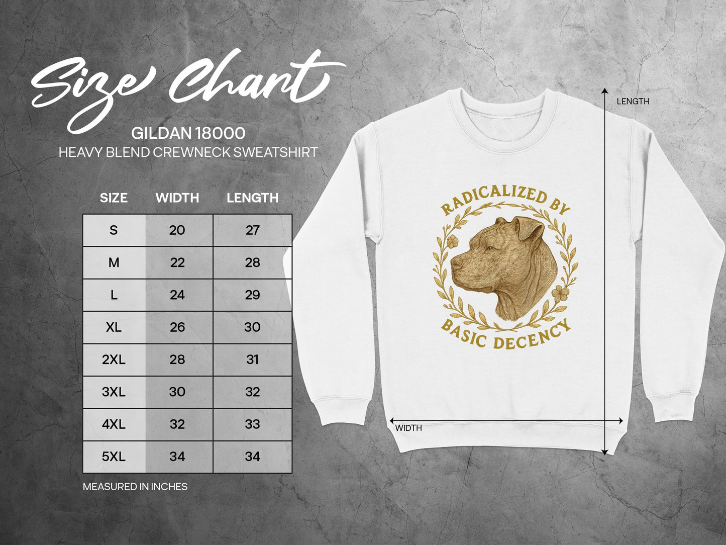 Radicalized by Basic Decency Crewneck Sweatshirt