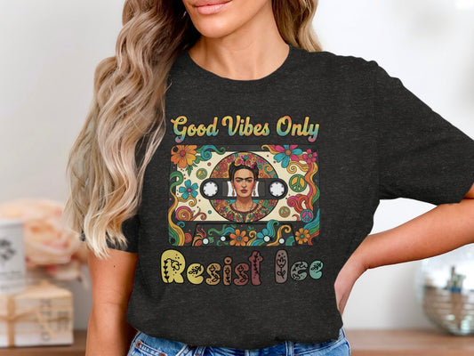 Good Vibes Only Resist Tee Shirt product