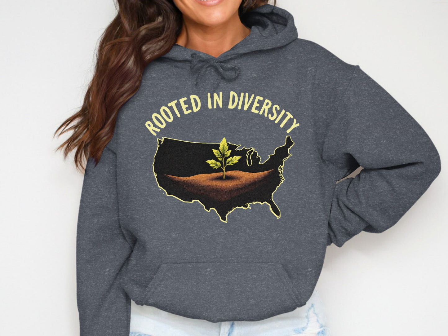 Rooted in Diversity Map Design Hoodie product type