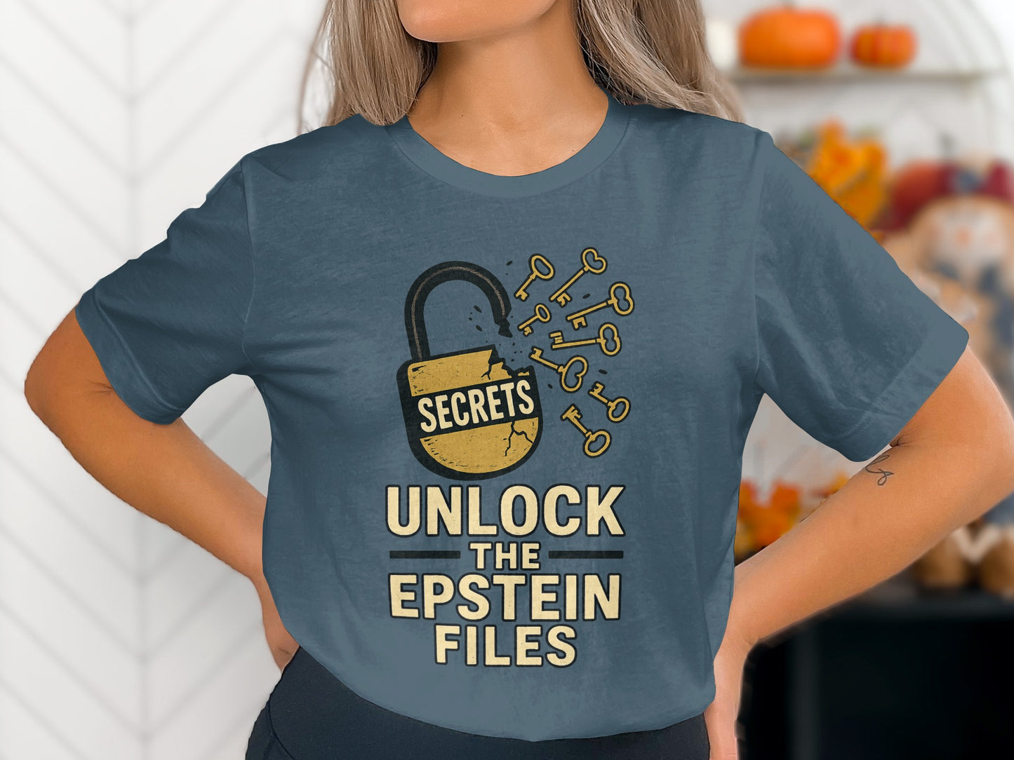 Secrets Unlock The Epstein Files T-shirt product