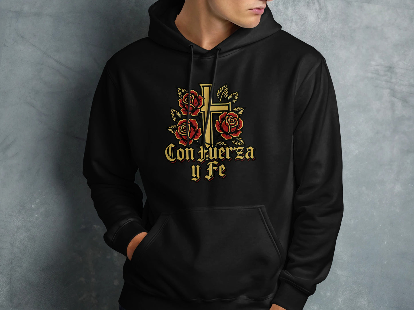 Inspirational Con Fuerza y Fe Hoodie product type