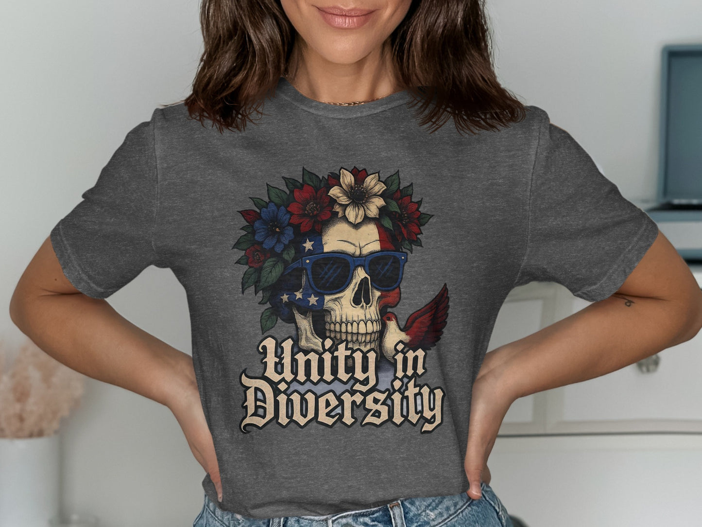 Unity in Diversity Graphic Skull T-Shirt product type