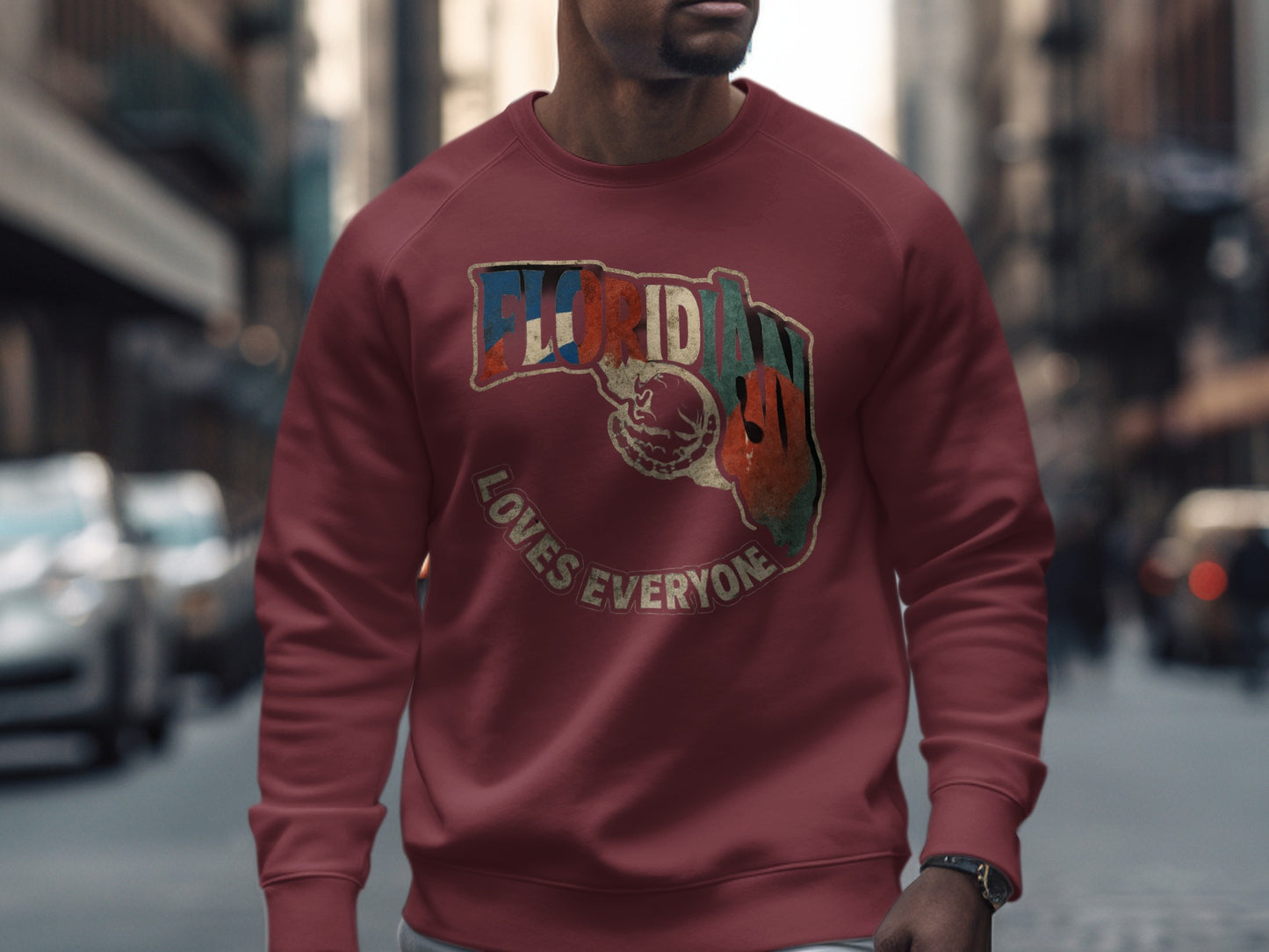 Floridian Loves Everyone Graphic Sweatshirt product