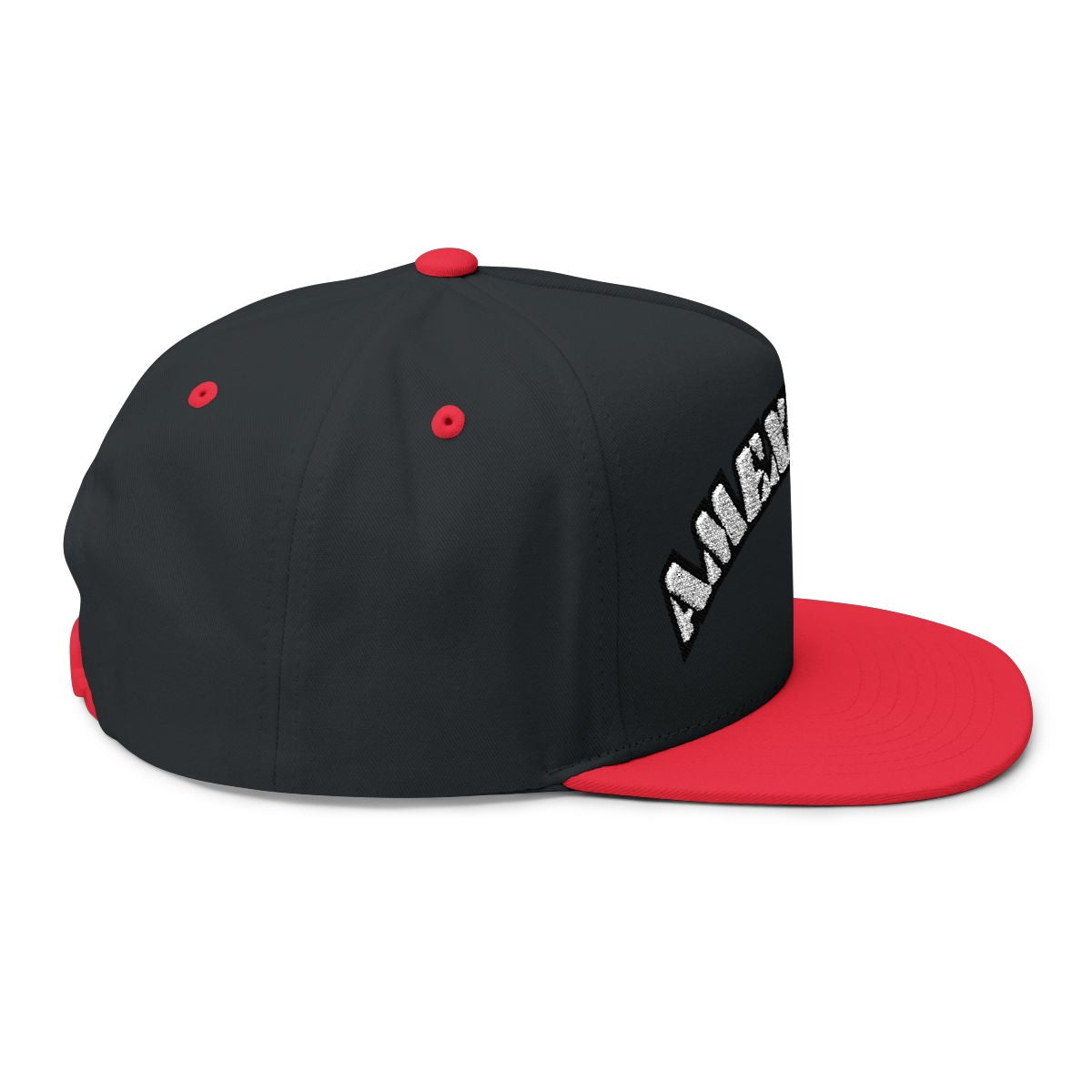 Sleek Black and Red AJAY Cap with Unique Design