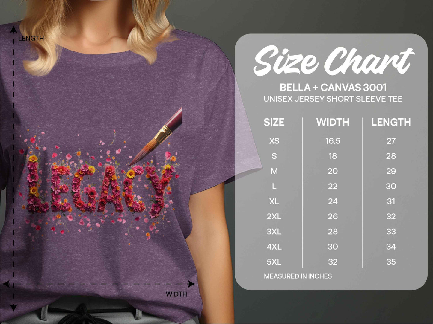 Mom shirts featuring Legacy Floral Art Design