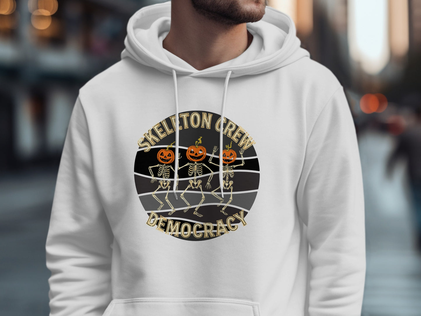Skeleton Crew Democracy Halloween Hoodie product