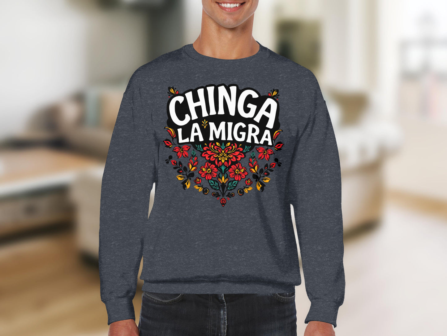 Chinga La Migra Graphic Sweatshirt product type