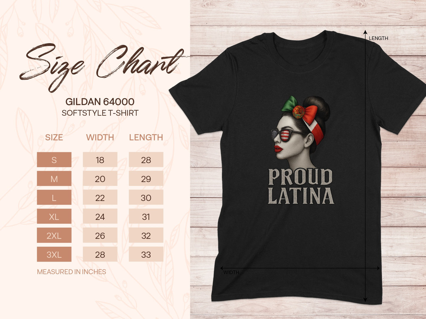 Proud Latina Gildan 64000 Softstyle T-shirt product