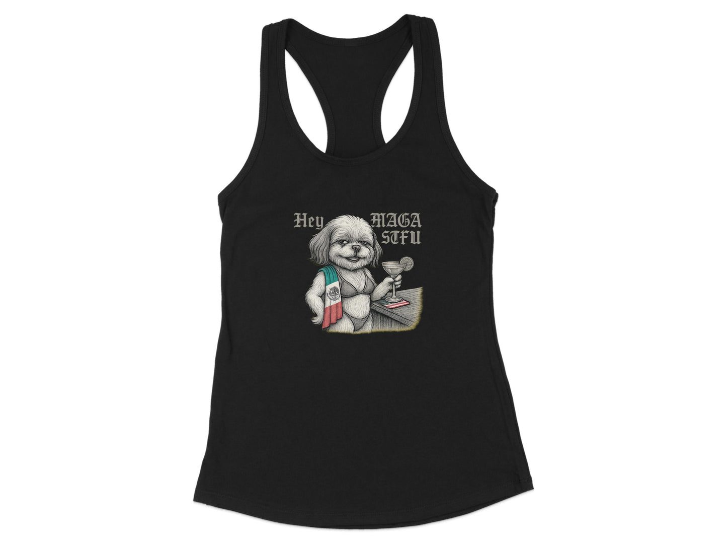 Hey MAGA STFU Printed Design Women's Tank Top product