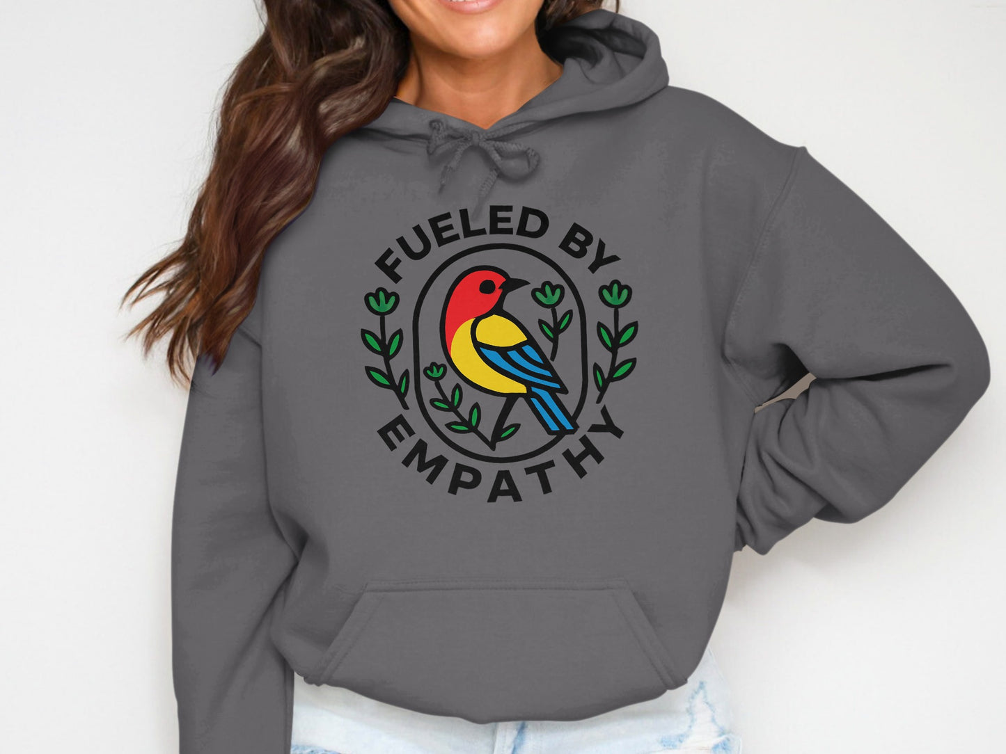 Fueled by Empathy Bird Design Hoodie product