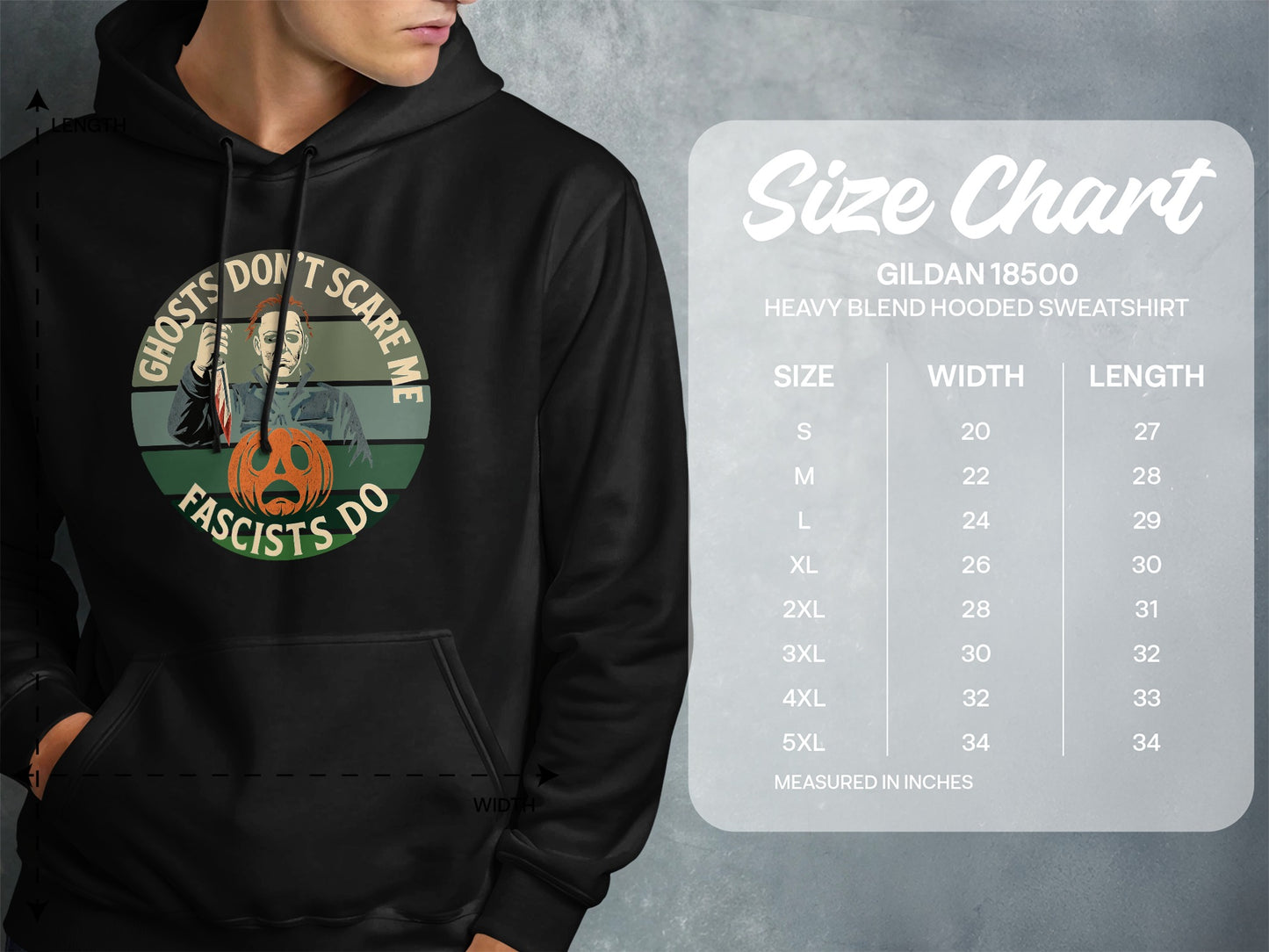 Ghosts Don't Scare Me Fascists Do Sweatshirt Product