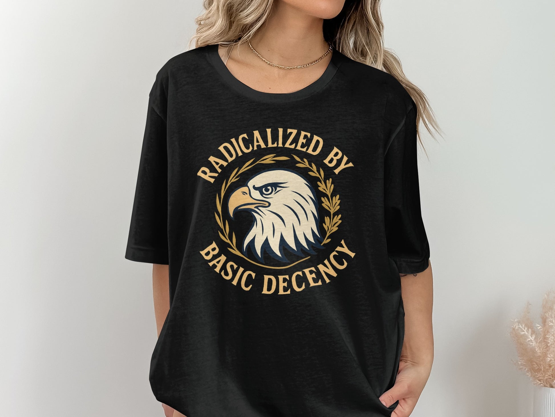 Radicalized By Basic Decency Printed T-Shirt product type