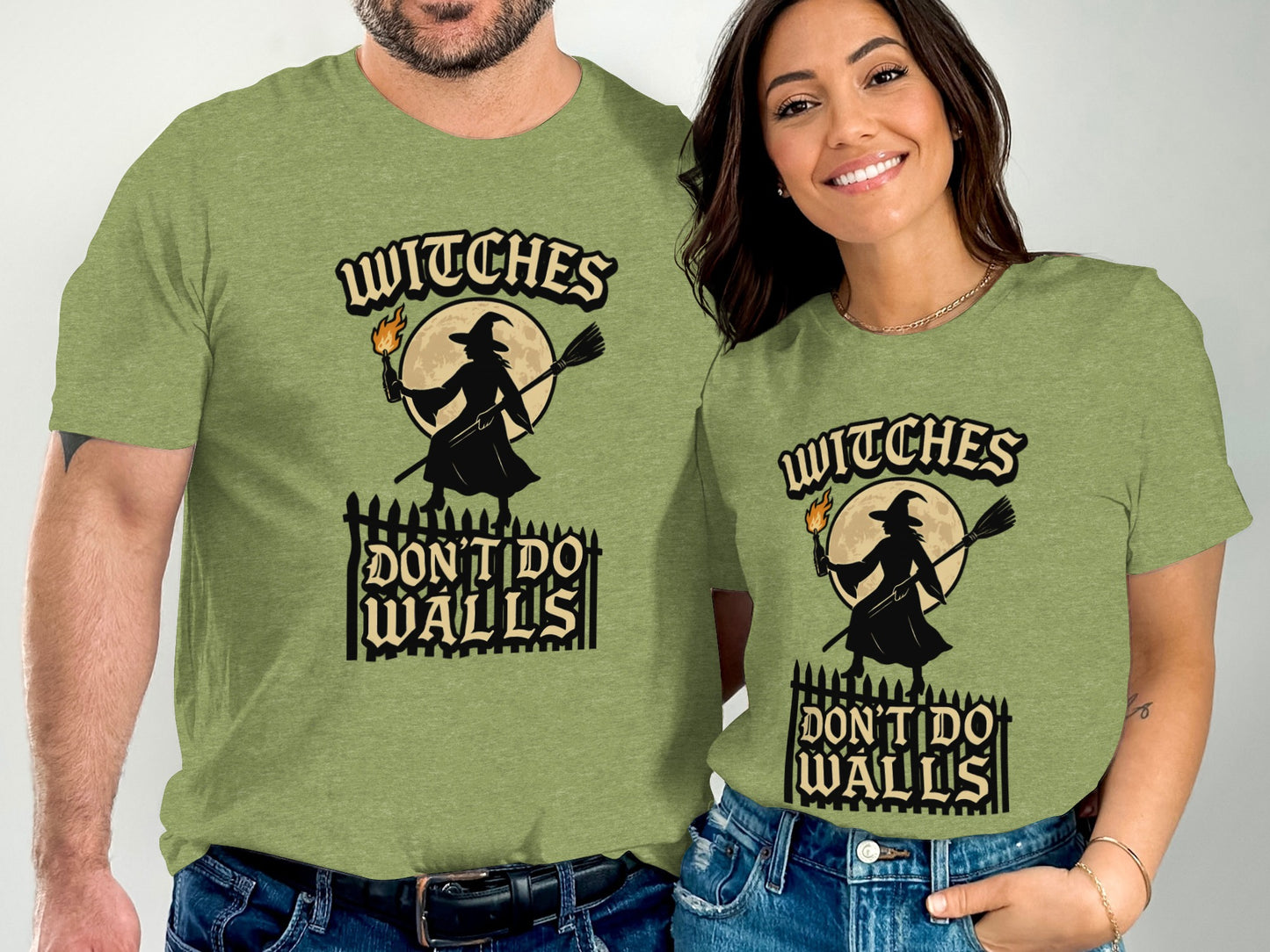 Witches Don't Do Walls Graphic Tee Shirt product type