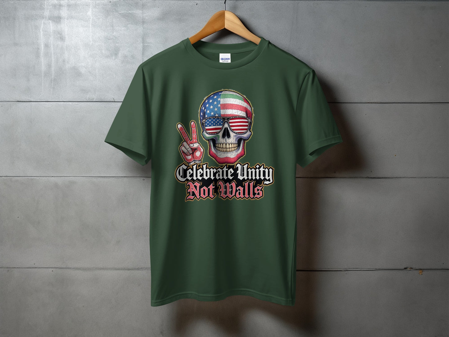Celebrate Unity Not Walls Graphic T-shirt product type
