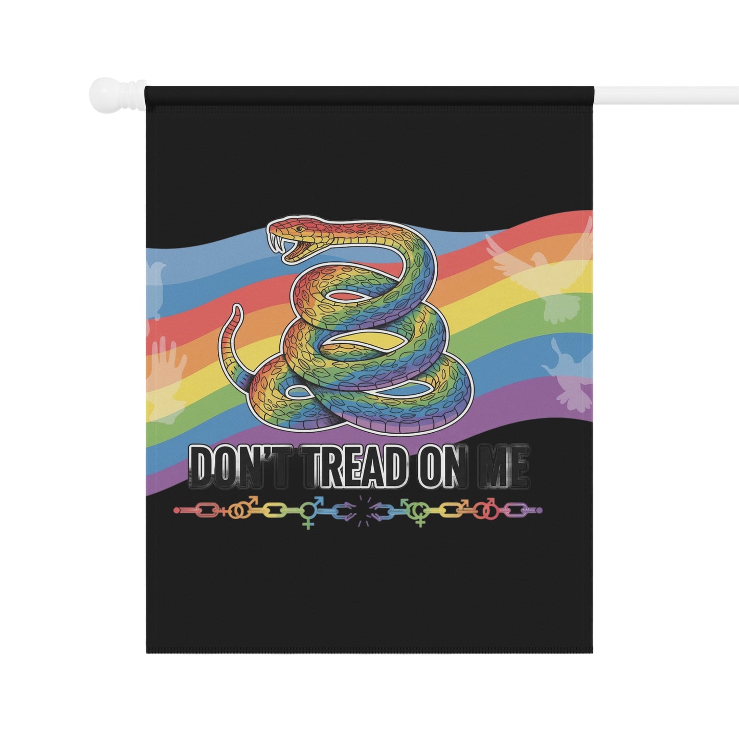 Don't Tread On Me Rainbow Snake Flag product